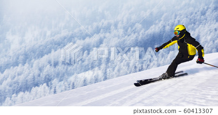 Skier in winter mountains Skier in winter mountains 60413307