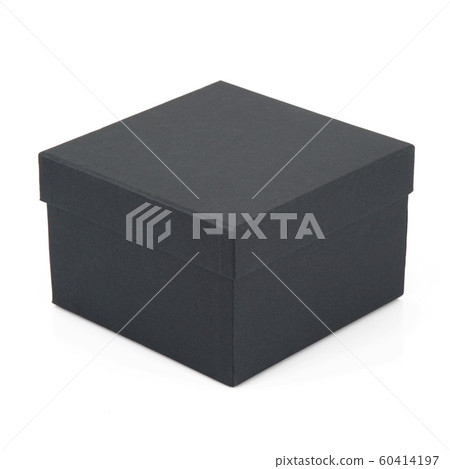 black carton box in white background 60414197