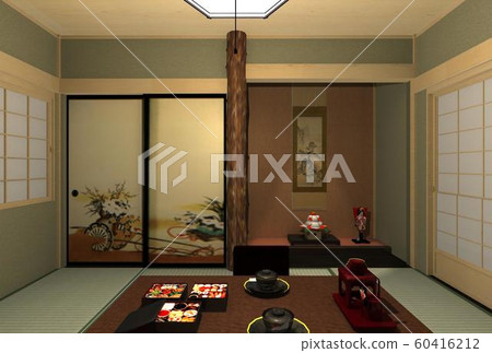 Common Japanese room New Year 60416212