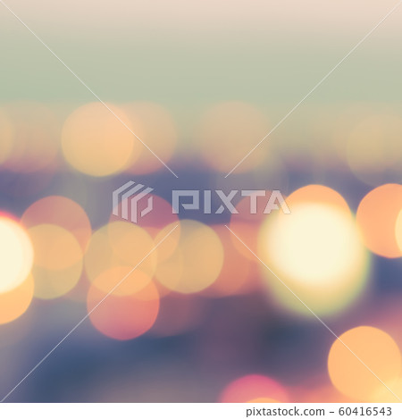 Blur city background rooftop view of cityscape business building landscape night lights bokeh 60416543
