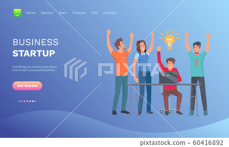 Teamwork Success, Creative Idea, Startup Vector - Stock Illustration ...
