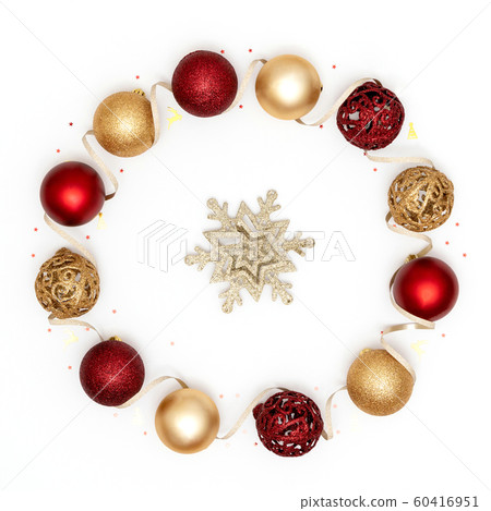 New Year and Christmas frame, greeting card, 60416951