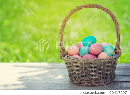Easter eggs basket Easter eggs basket 60417997
