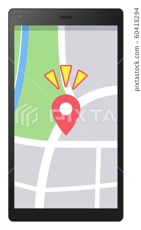 Map app illustration_screen size 16: 9 60418294