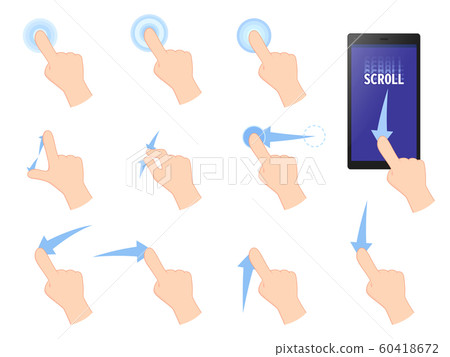 智能手機觸摸操作圖set_arrow 智能手機觸摸操作圖set_arrow 60418672