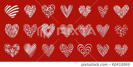 Heart love romantic valentine day sign vector icon - Stock Illustration ...