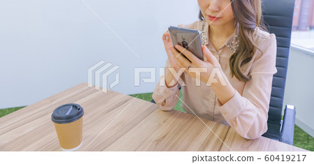 Secretary Female President Smartphone Operation Relax SNS Coffee Break Rest Female Person Office Sit Secretary Female President Smartphone Operation Relax SNS Coffee Break Rest Female Person Office Sit 60419217