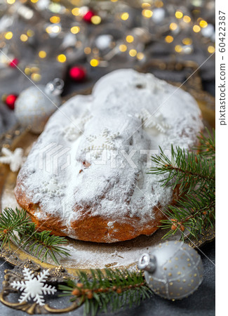 Stollen fruit, christmas stollen. 60422387