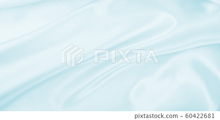 Smooth elegant blue silk or satin luxury cloth 60422681