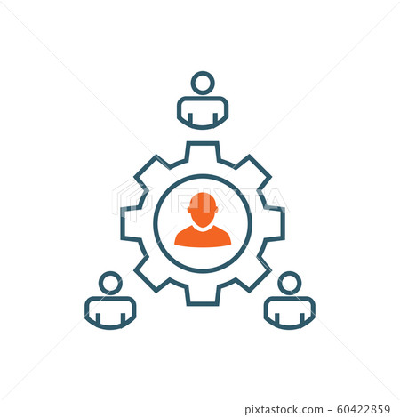 Spokesperson icon - person in a marketing position 60422859