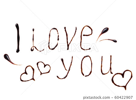 Text love you made by chocolate Text love you made by chocolate 60422907