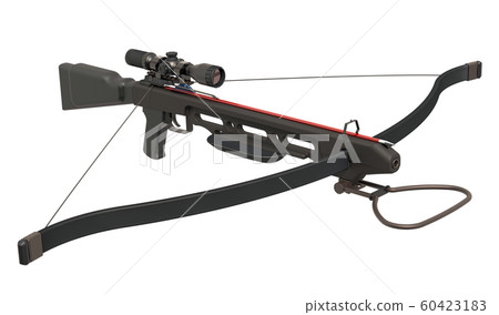 Crossbow, 3D rendering Crossbow, 3D rendering 60423183