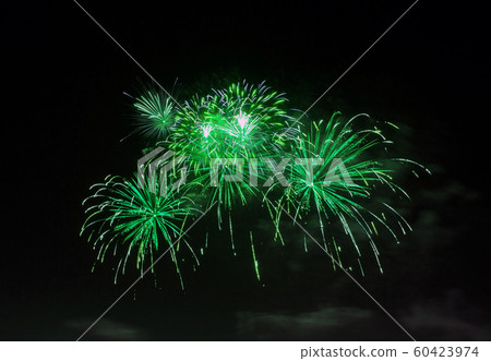 Fireworks in the Dark Sky Background 60423974