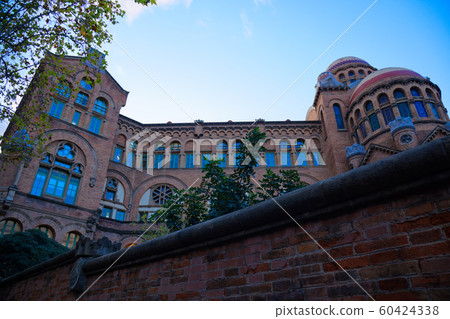 Sant Pau Hospital Barcelona World Heritage Evening View 60424338