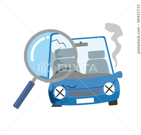 Traffic Accident Appraisal Accident Appraisal Stock Illustration 60425733 Pixta