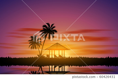 landscape of gazebo on the mountain in the morning landscape of gazebo on the mountain in the morning 60426431