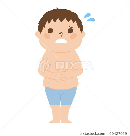 Illustration of a fat man. A man with a chubby figure. Illustration of a fat man. A man with a chubby figure. 60427059