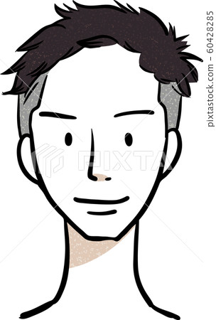 Men hairstyle two blocks 60428285