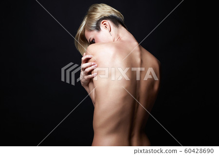 Female back. Naked beautiful Blonde Girl Female back. Naked beautiful Blonde Girl 60428690
