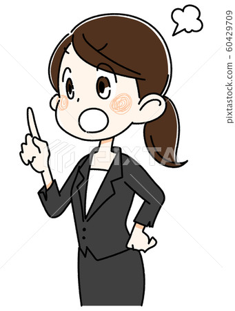 Young woman in suit 60429709
