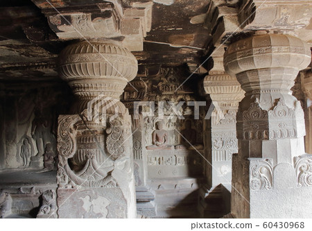 Indian Travel 1912: Impressive Ellora Caves Temple 1912 60430968