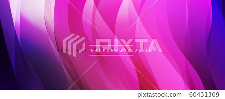 Dynamic trendy simple fluid color gradient abstract background with line effects. Vector Illustration For Wallpaper, Banner, Background, Card, Book Illustration, landing page 60431309