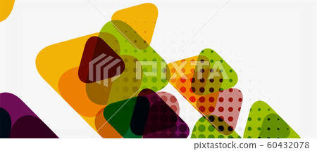 Vector triangle geometric abstract composition background. Retro vector illustration. Ornament illustration Vector triangle geometric abstract composition background. Retro vector illustration. Ornament illustration 60432078