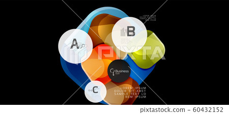 Modern advertising concept for wallpaper design. Vector info graphic design. Vector design concept. Business presentation. Abstract geometric frame. 60432152