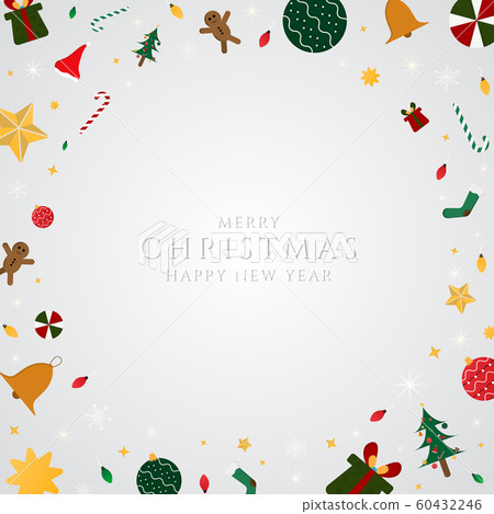 Christmas banner white color design modern art Christmas banner white color design modern art 60432246