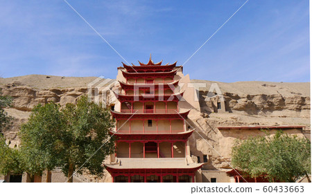 Nine-layer tower of Mogao cave 60433663