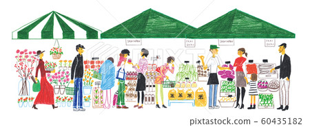 Direct market where people gather 60435182