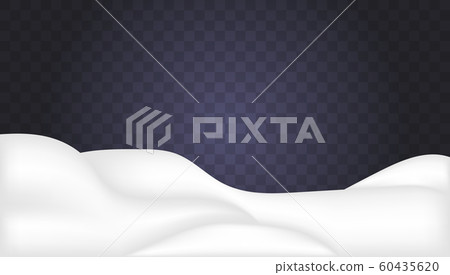 Snowdrifts on transparent. Snowdrifts on transparent. 60435620