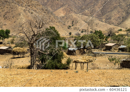 Village in the the Simien Mountains National Park in Northern Ethiopia 60436121