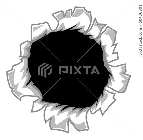 Ripped Hole Cartoon - Stock Illustration [60436901] - PIXTA