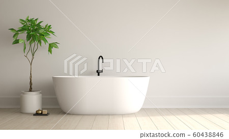 Interior modern bathroom 3D rendering 60438846