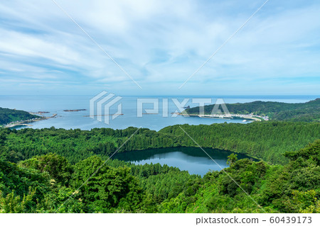 [Oga Peninsula, Akita Prefecture] Amazing view of the Sea of Japan from Hachibodai 60439173