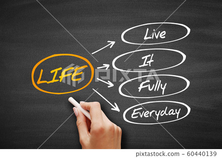 LIFE - Live It Fully Everyday, acronym LIFE - Live It Fully Everyday, acronym 60440139