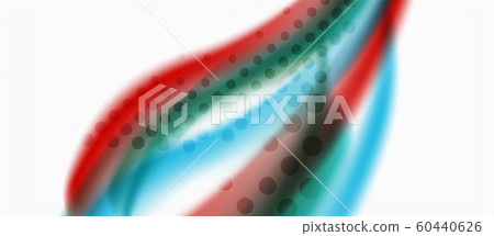 Line wave art illustration on light backdrop. Vector abstract design banner template. Business template 60440626