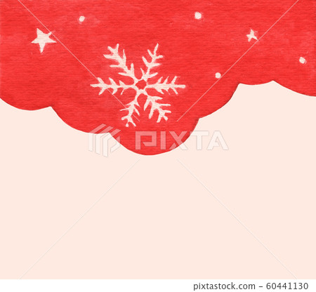 Snow flake and star in red sky winter season background. Snow flake and star in red sky winter season background. 60441130