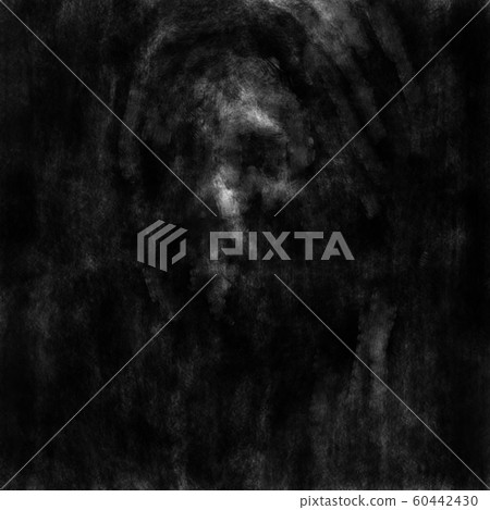 Skull face of monk in the dark. Black and white Skull face of monk in the dark. Black and white 60442430