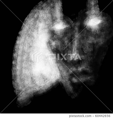 Scary dark god face in the moonlight. 60442656
