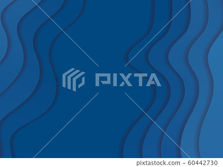 Classic blue corporate material waves abstract - Stock Illustration ...