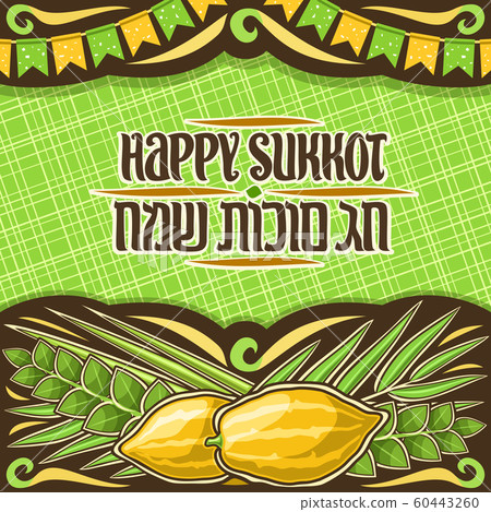 Vector placard for jewish Sukkot 60443260