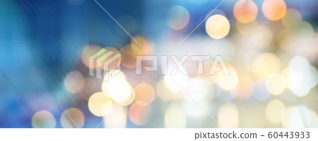 Wide panoramic abstract business finance background with bokeh. Double expo border banner Wide panoramic abstract business finance background with bokeh. Double expo border banner 60443933
