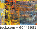 Painting Artistic bright color oil paints texture abstract artwork. Modern futuristic pattern for grunge wallpaper, interior, album, flyer cover, poster, booklet background. Creative graphic design 60443981