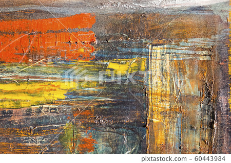 Painting Artistic bright color oil paints texture abstract artwork. Modern futuristic pattern for grunge wallpaper, interior, album, flyer cover, poster, booklet background. Creative graphic design Painting Artistic bright color oil paints texture abstract artwork. Modern futuristic pattern for grunge wallpaper, interior, album, flyer cover, poster, booklet background. Creative graphic design 60443984
