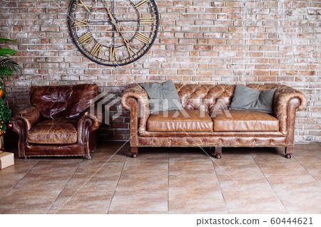 vintage style of interior decoration the leather 60444621