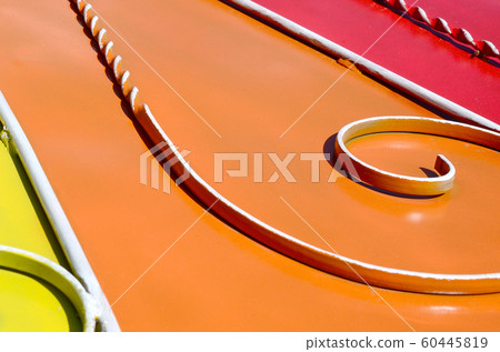 Metal texture of a piece of colored wall with a Metal texture of a piece of colored wall with a 60445819
