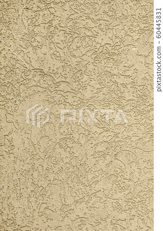 The texture of the beige decorative plaster in The texture of the beige decorative plaster in 60445831