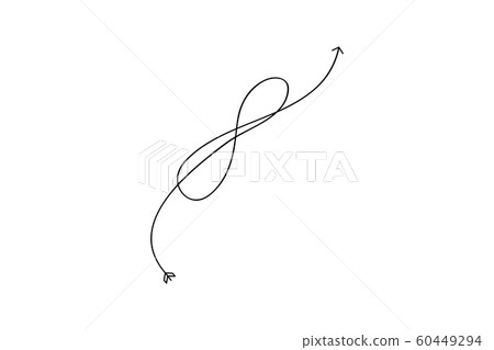 Cupid's arrow in the form of an infinity sign. Wedding element for mobile concept and web application illustration. Thin line icon for design and development of websites, applications. Premium icon on Cupid's arrow in the form of an infinity sign. Wedding element for mobile concept and web application illustration. Thin line icon for design and development of websites, applications. Premium icon on 60449294